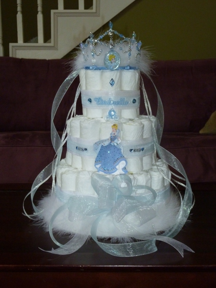 Cinderella Diaper Cake