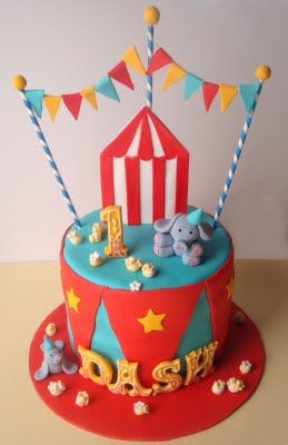 Circus Birthday Cake