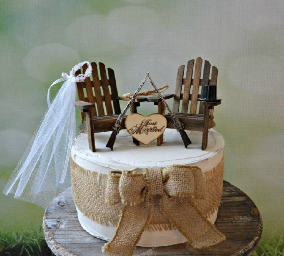 Country Wedding Cake Topper