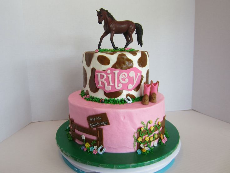 Cowgirl Horse Birthday Cake