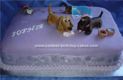 Dachshund Dog Birthday Cake