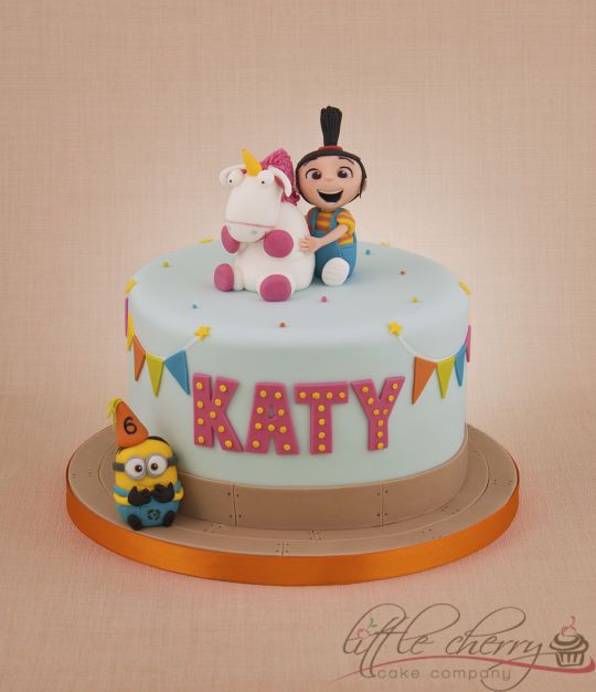 Despicable Me Fluffy Unicorn Cake