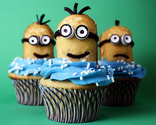 Despicable Me Minion Twinkie Cupcakes