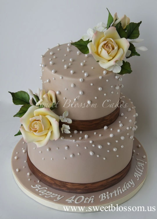 11 Photos of Elegant 40th Birthday Cakes For Women