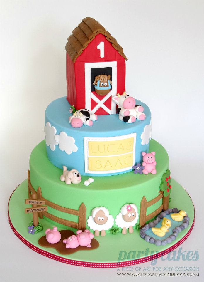 10 Photos of Barn Yard Birthday Cakes For Boys