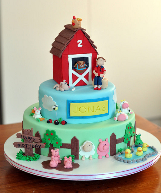 Farmyard Birthday Cake