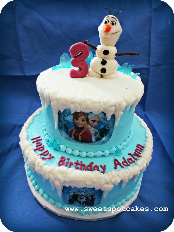 10 Photos of Disney's The Movie Fozen Fondant Cakes