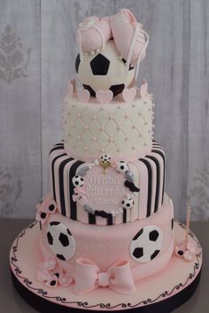 Girls Soccer Birthday Cake Ideas