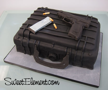 Grooms Cake Ideas Guns