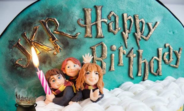 Harry Potter Happy Birthday Cake