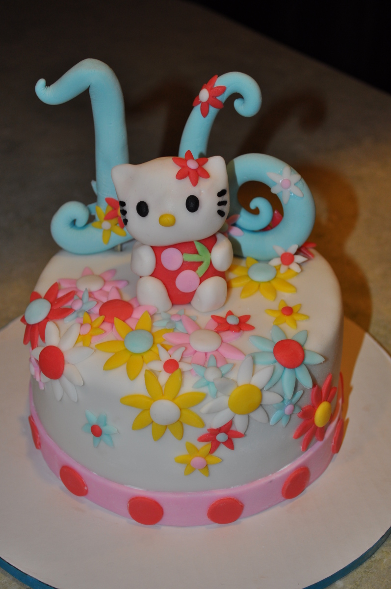 Hello Kitty Sweet 16 Birthday Cake