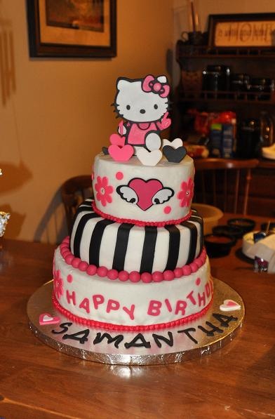 Hello Kitty Sweet 16 Birthday Cake