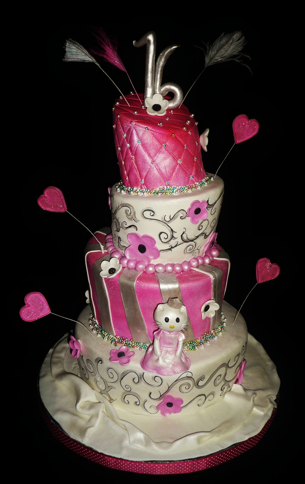 11 Photos of Hello Kitty Birthday Cakes Sweet 16