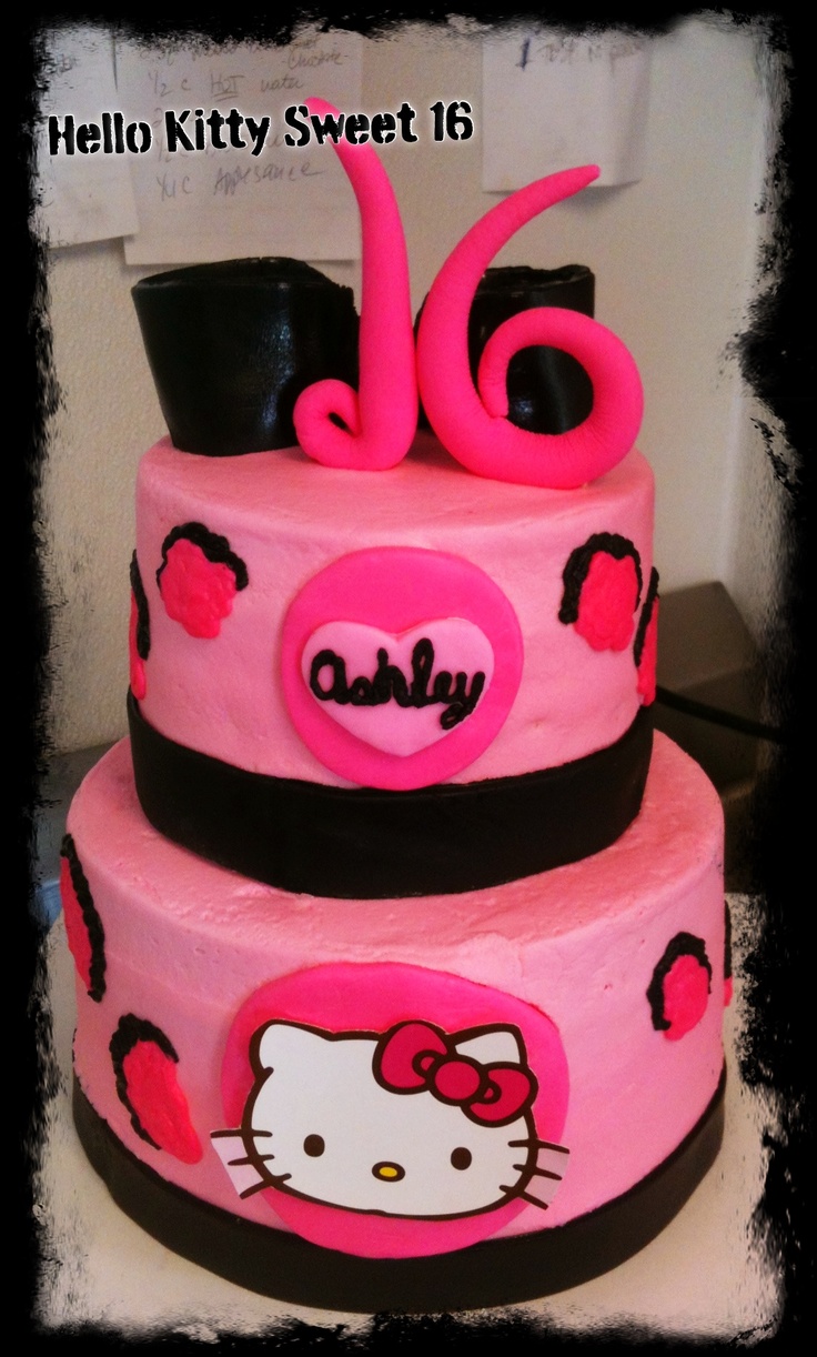 Hello Kitty Sweet 16 Cake