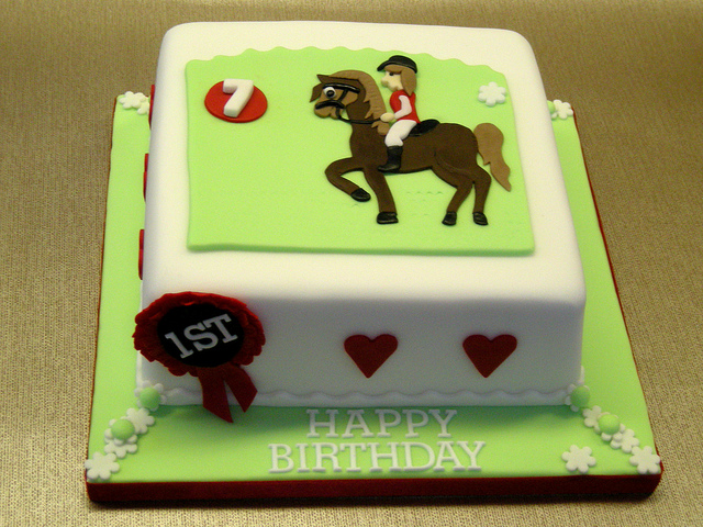 Horse Theme Birthday Cake