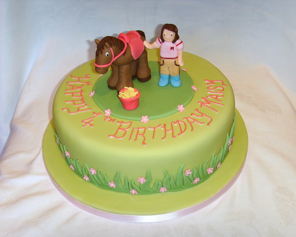 Horse Themed Birthday Cake