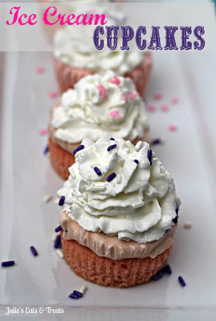 9 Photos of Birthday Cake Ice Cream Cupcakes