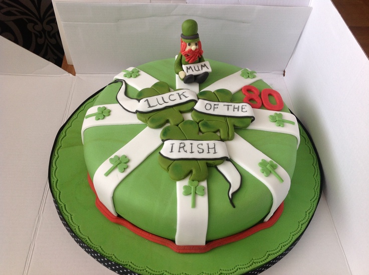 Irish Themed Birthday Cake