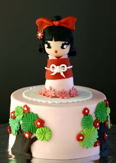 Japanese Themed Birthday Cake