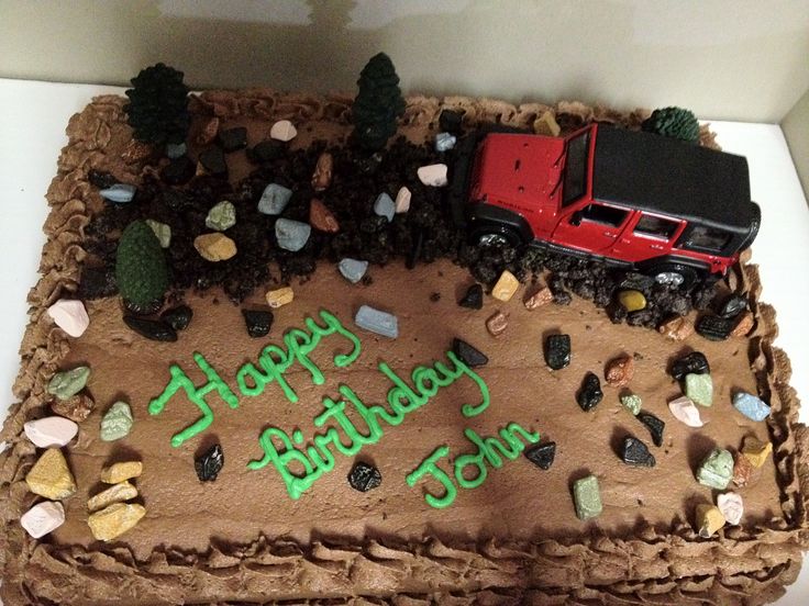 Jeep Birthday Cake