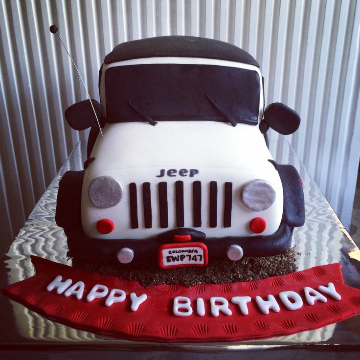 Jeep Birthday Cake