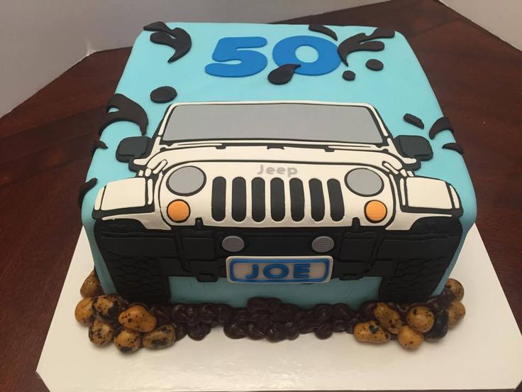 Jeep Birthday Cake