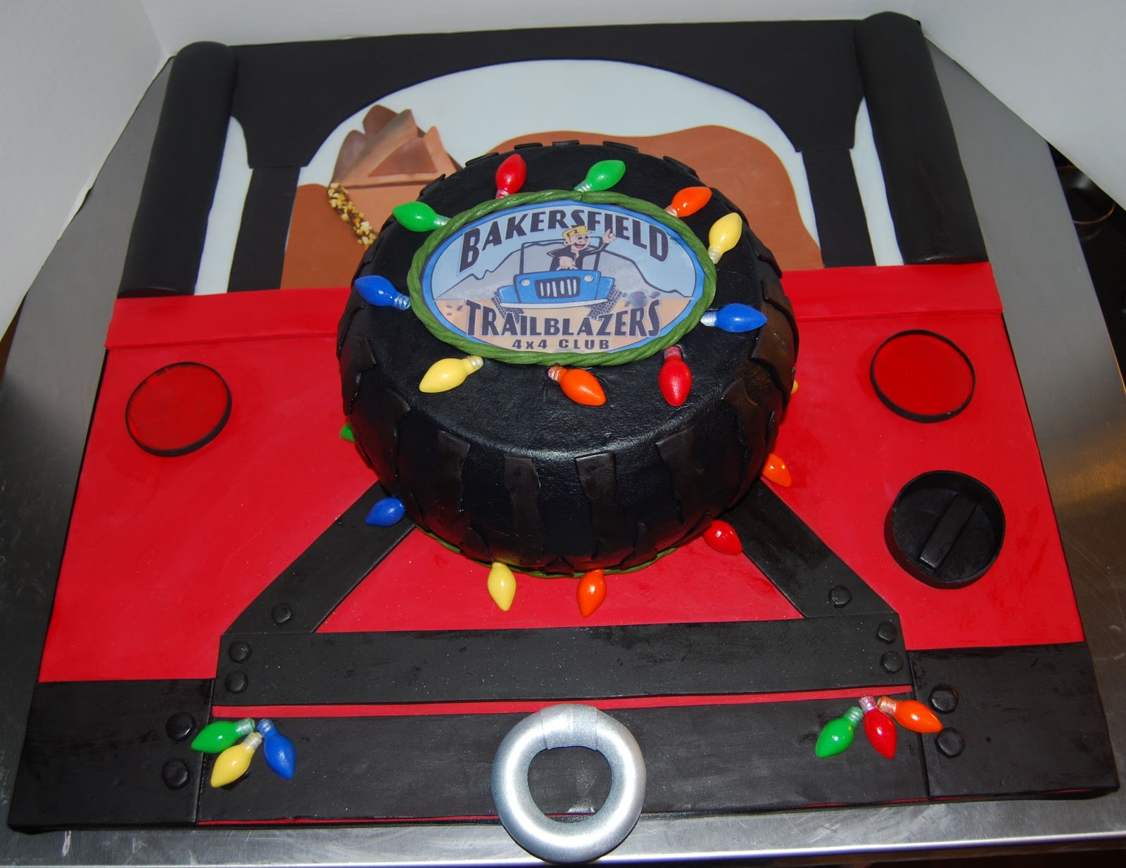 Jeep Birthday Cake