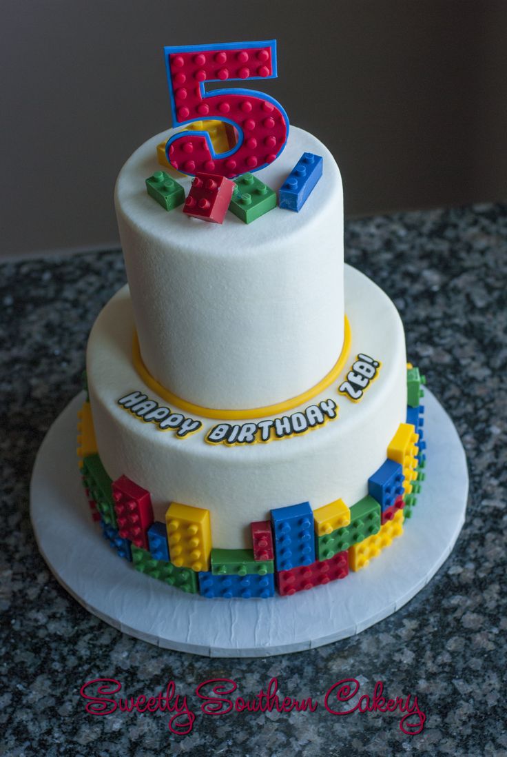 LEGO Birthday Cake Idea