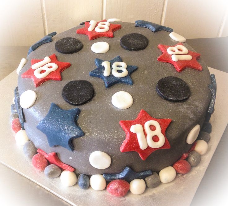 Male 18th Birthday Cake