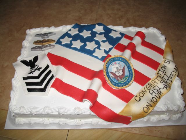 8 Photos of Navy Retirement Cakes