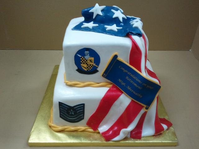 Military Retirement Cake