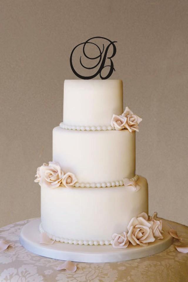 7 Photos of Monogram Engagement Cakes