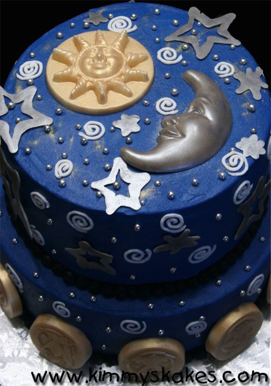 Moon Birthday Cake