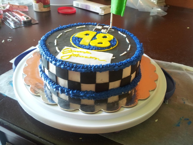 NASCAR Birthday Cake