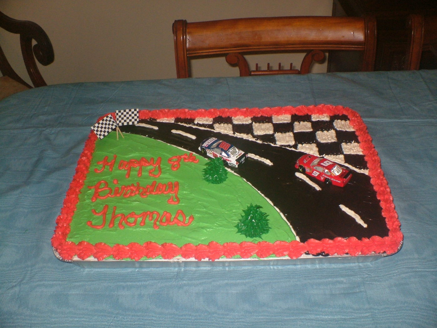 NASCAR Birthday Cake