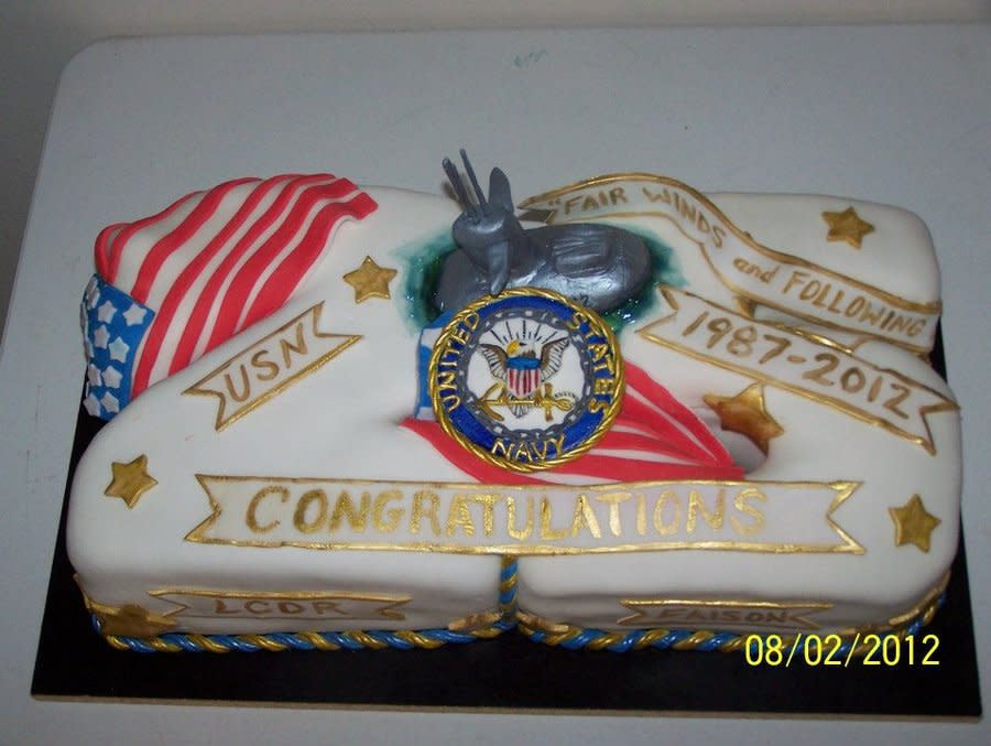 Navy Retirement Cake