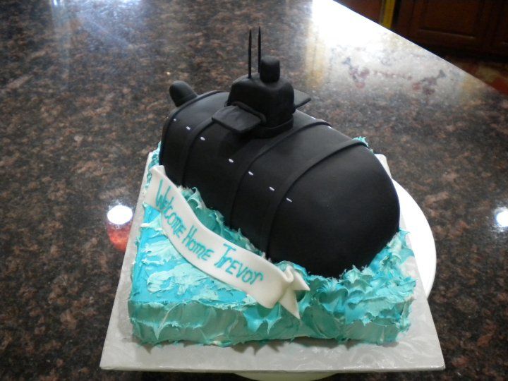 Navy Submarine Cake