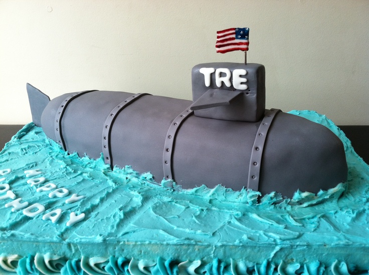 Navy Submarine Cake