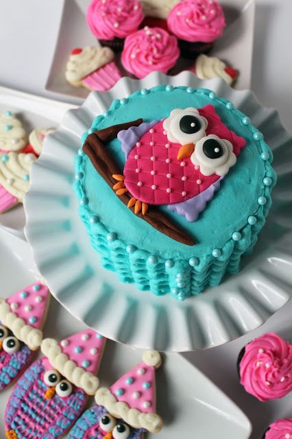 Owl Smash Cake