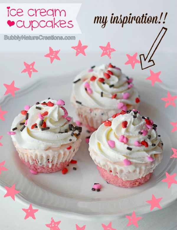 Pink Ice Cream Cupcakes