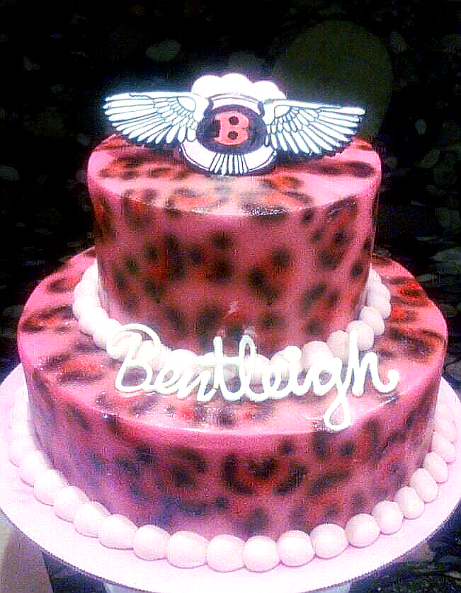 Pink Leopard Print Cake