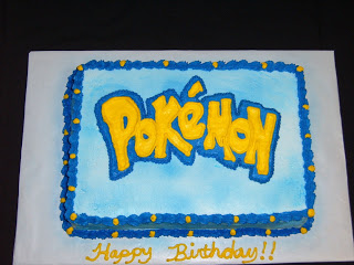 Pokemon Birthday Cake Sheet