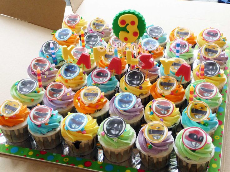 Power Ranger Cupcakes