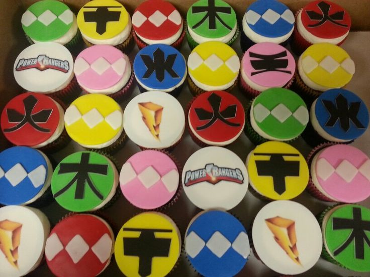 Power Ranger Cupcakes