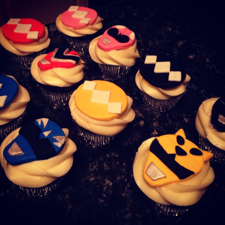 Power Ranger Cupcakes