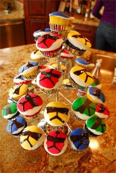 Power Ranger Cupcakes