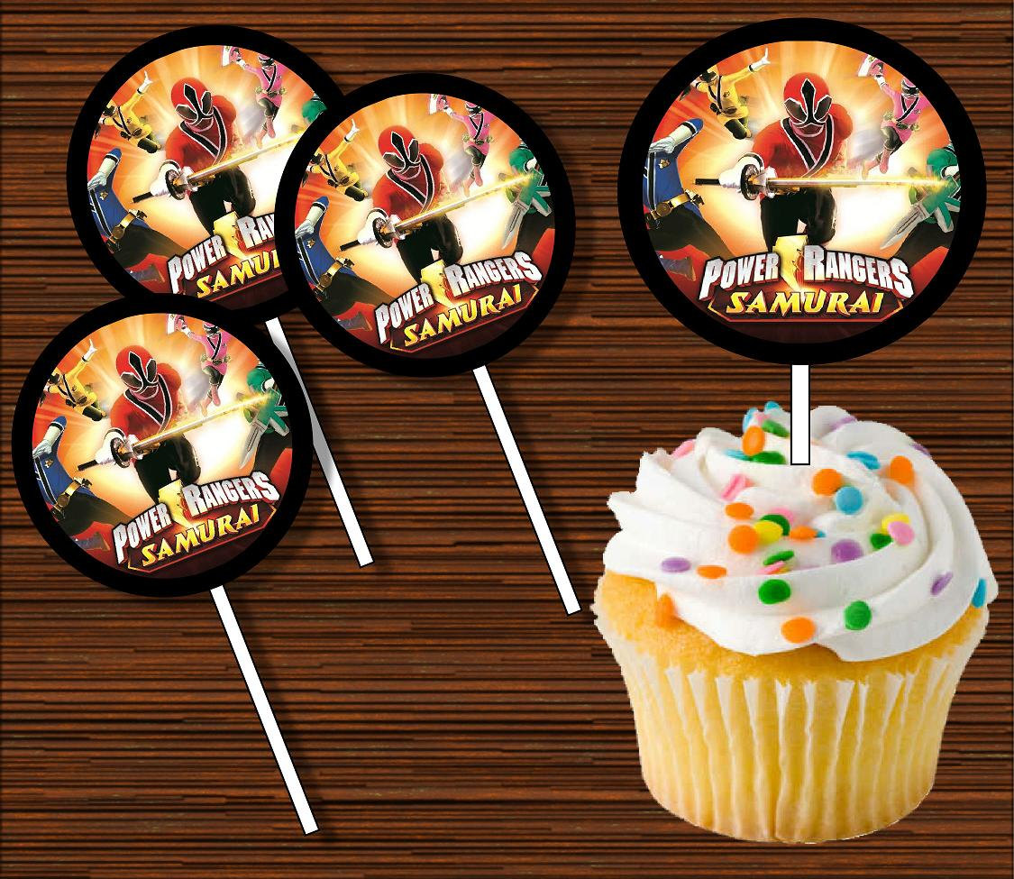 Power Rangers Samurai Cupcake Topper