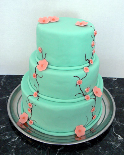 8 Photos of Teal Wedding Anniversary Cakes