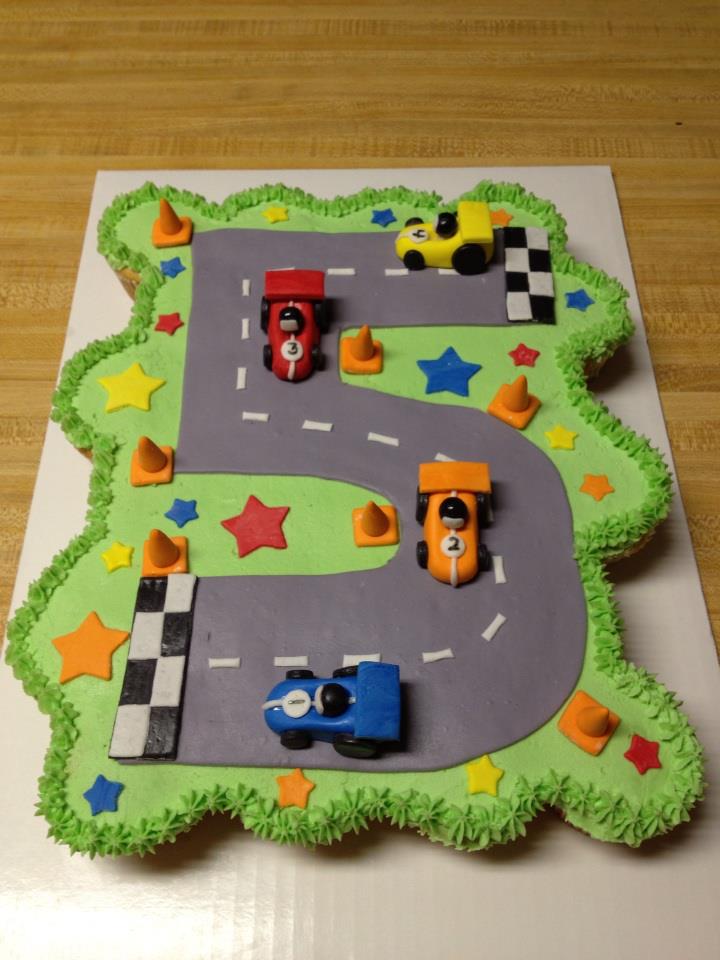 Race Car Cupcake Cake