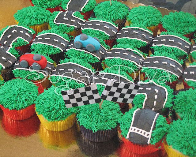 Race Car Cupcake Cake